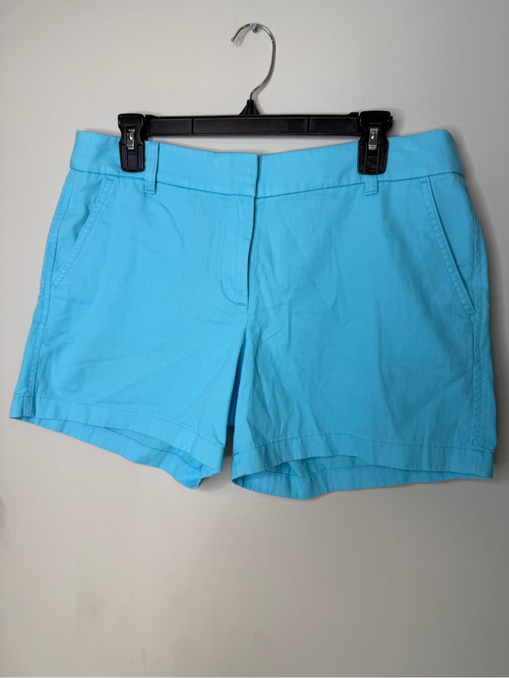 J.Crew Chino Shorts Women’s Size 10 Aqua Blue 5 Inch Inseam